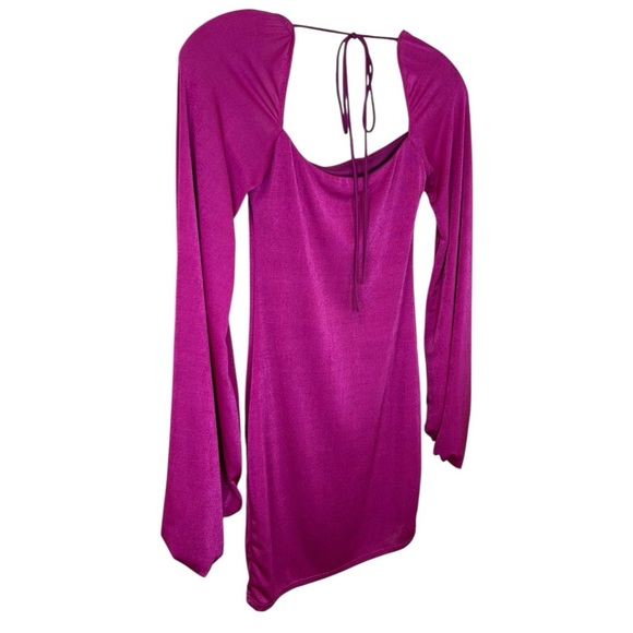 Lucy in The Sky - Women’s Long-Sleeve Mini Dress, Body-Con -  Hot Pink, Small - Picture 7 of 17